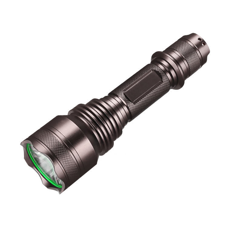 10W 317 Meters 1100LM LED Strong Light Aluminum Alloy Outdoor Riding Long-distance Lighting Waterproof Self-defense Flashlight